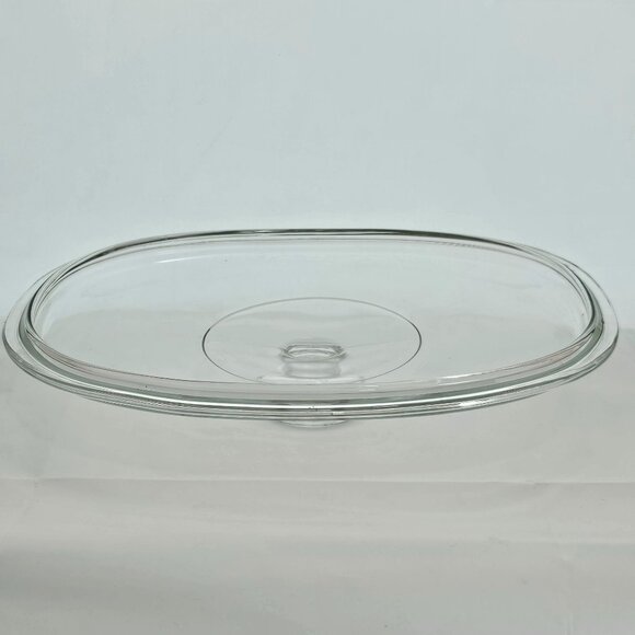 Pyrex Oblong Lid clear glass DC 1-1/2C Replacement 11 x8.5"W fits french white - Picture 3 of 5
